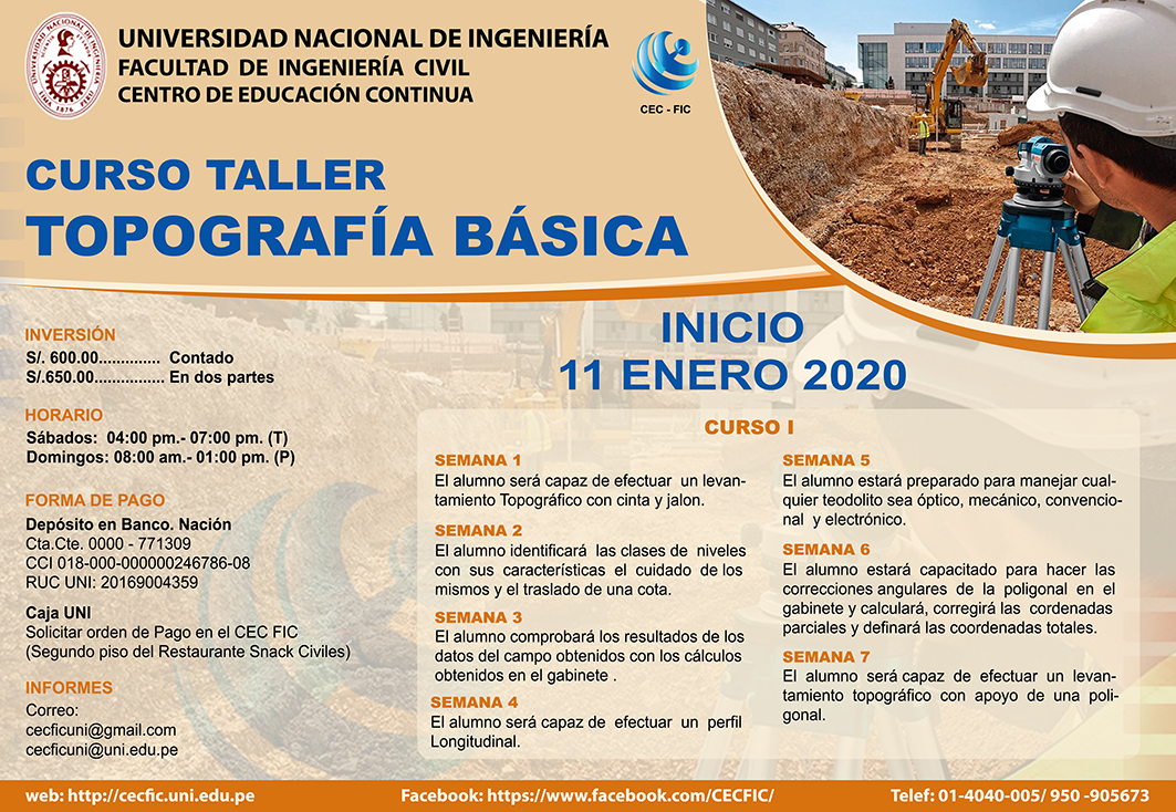 Curso De Topografia En La Universidad Nacional De Ingenieria